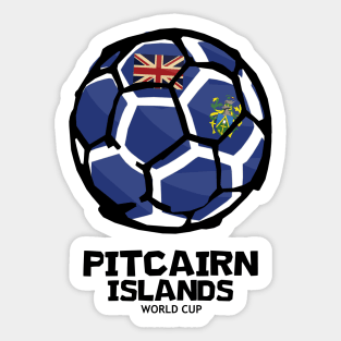 Pitcairn Islands Football Country Flag Sticker